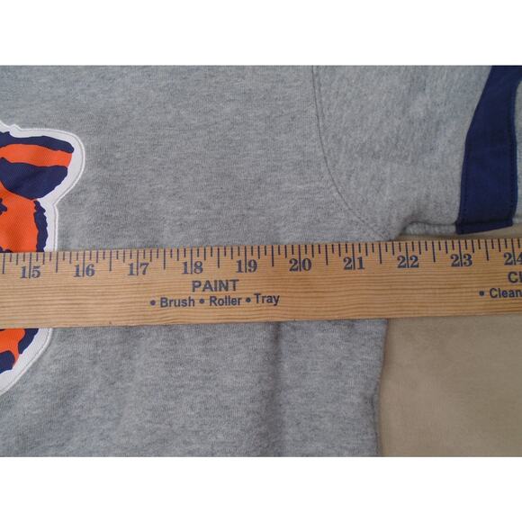Chicago Bears Sweatshirt Mens Large Gray Blue Crew Neck Throwbacks NFL Football - Picture 6 of 12